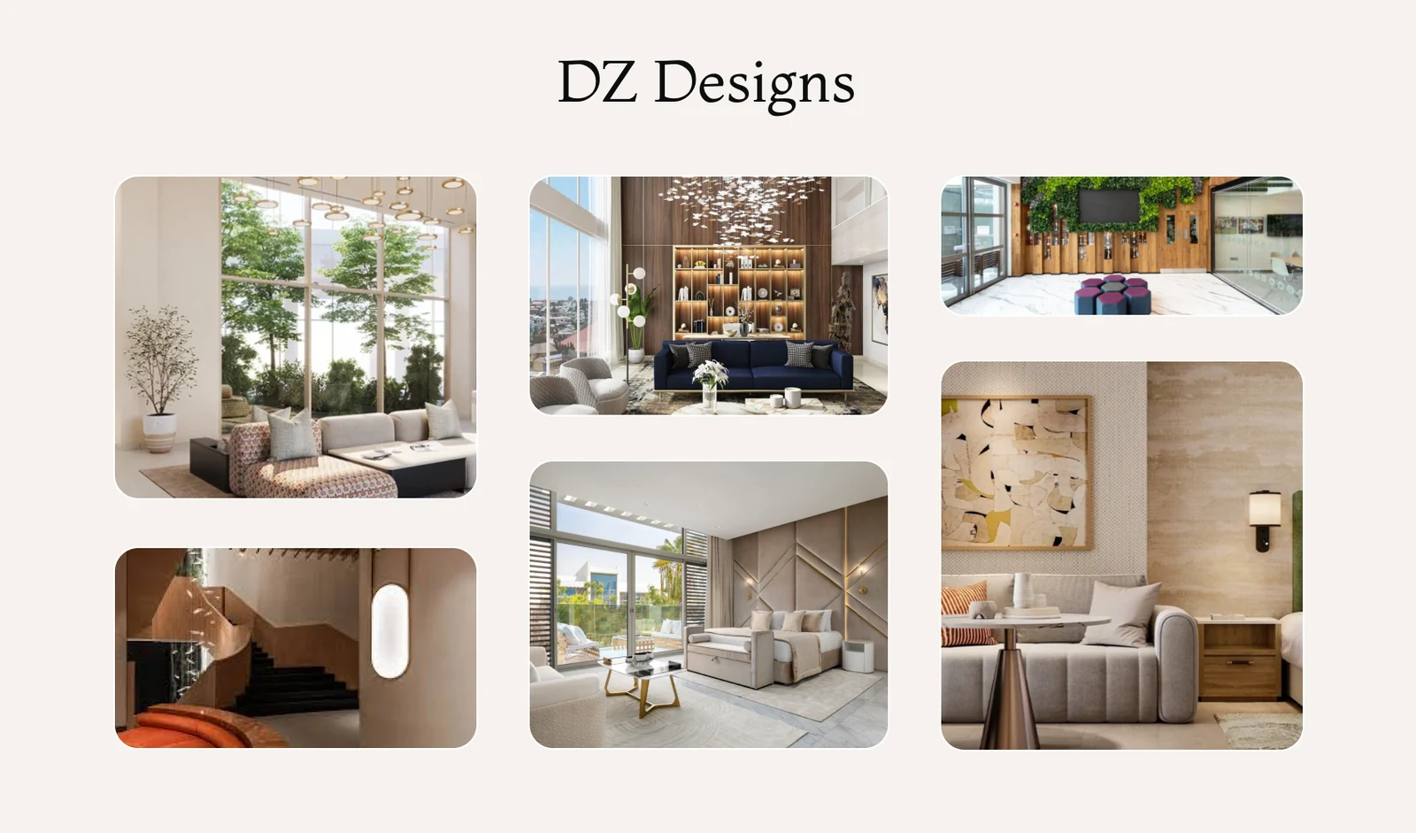 Zen Interiors villa living rooms by the best interior design studio in Dubai for villas